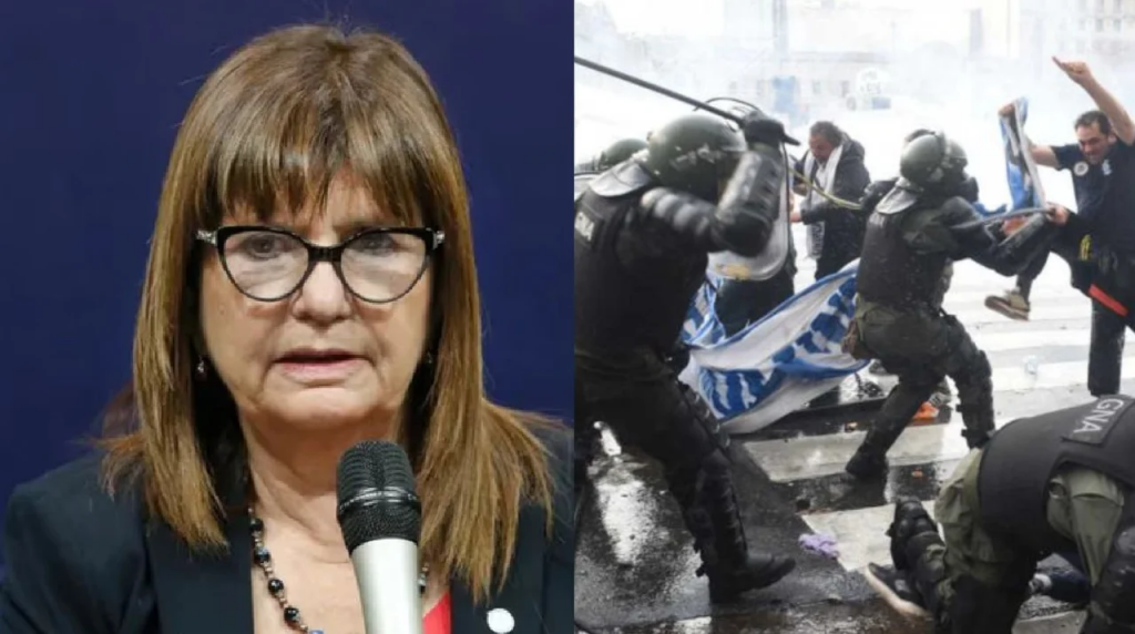 Bullrich reveló la charla con Milei durante los incidentes en el Congreso: 