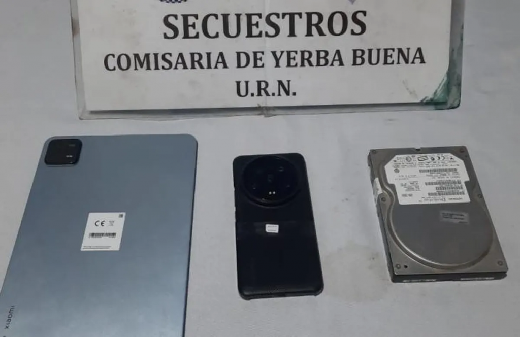 Secuestran dispositivos electrónicos por el robo en un local comercial